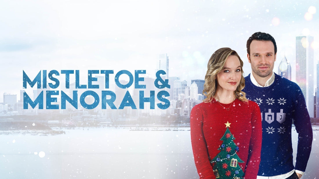 Mistletoe and Menorahs Poster
